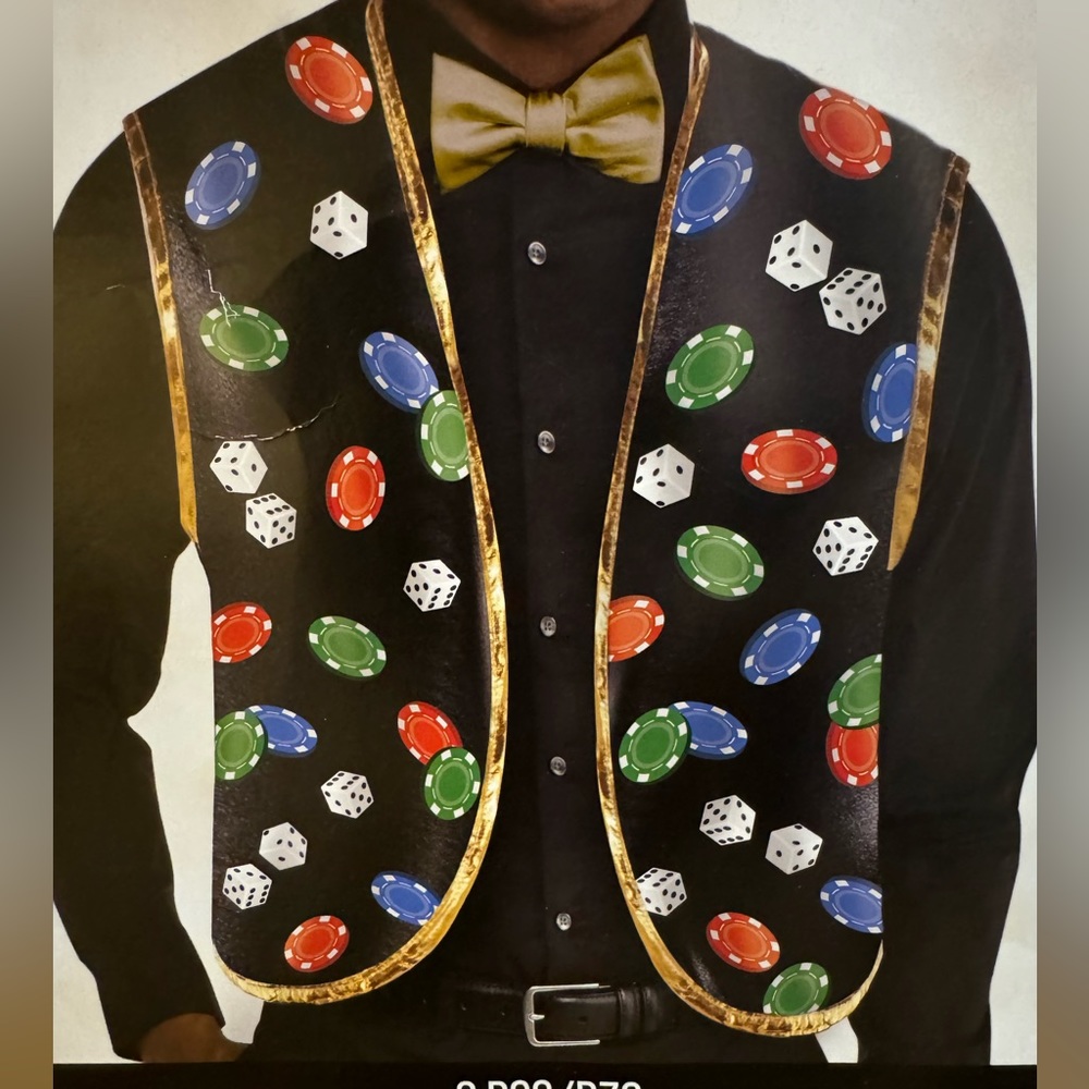 Vest Casino Halloween costume One size